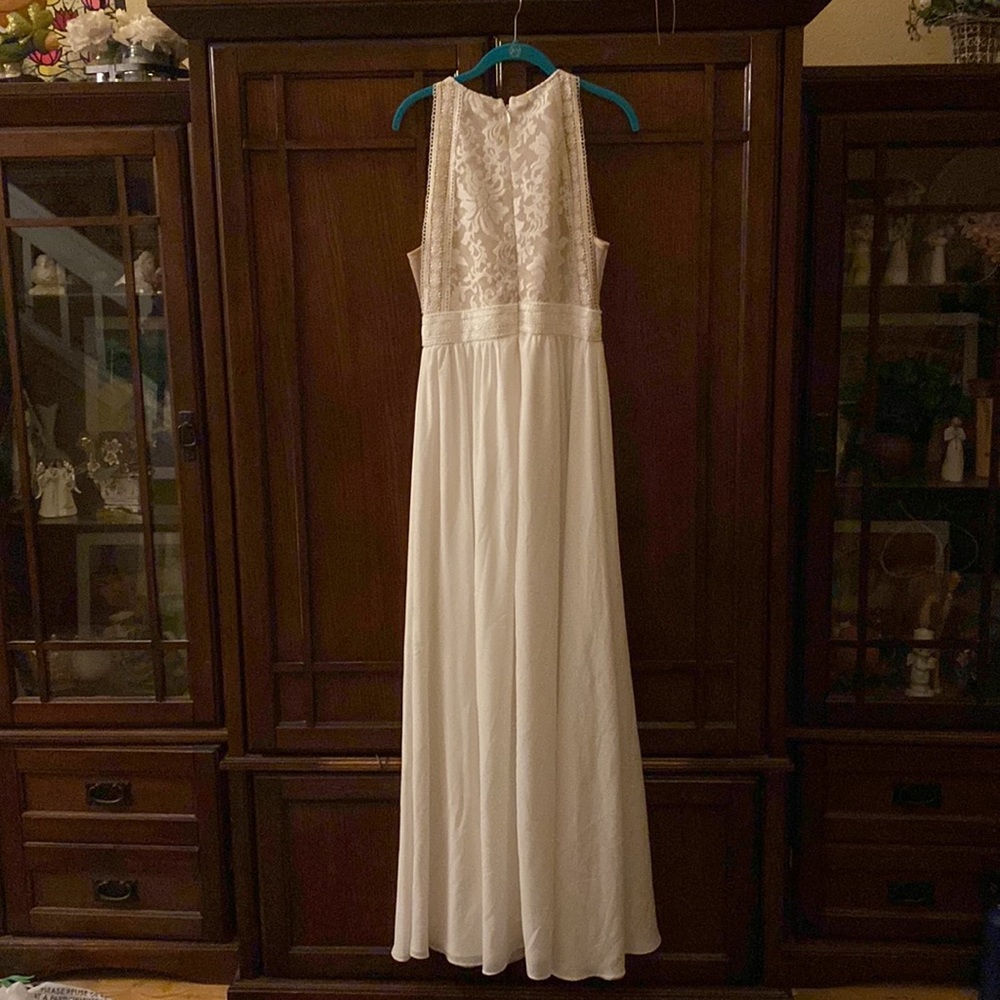 Lulus Always and Forever, White Lace Maxi Dress